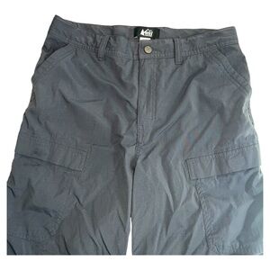 REI Co-Op Pants Youth Kid's Large 14-16 Grey Convertible Hiking Cargo Outdoor